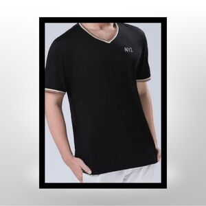 ‼️‼️Clearance-NYI Men's Cotton Short Sleeve T-Shirt V-Neck Slim Fit